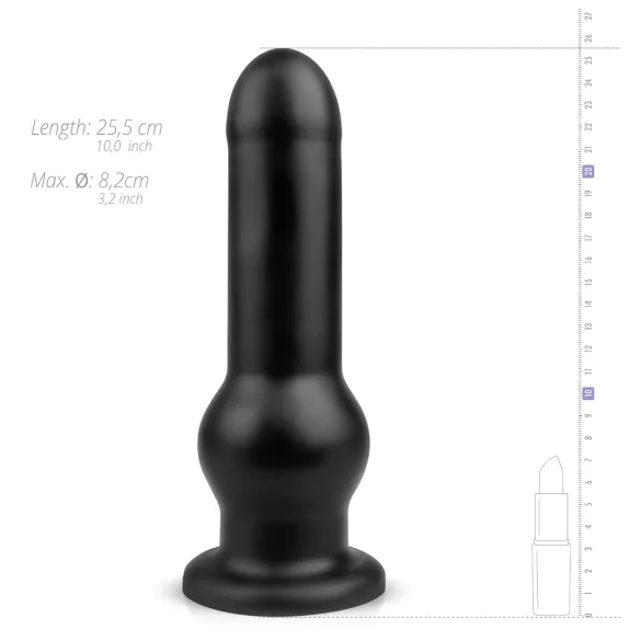 BUTTR Tactical I - sugekopp dildo (svart)