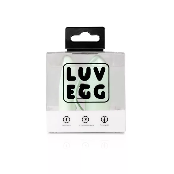 LUV EGG - Oppladbart vibrerende egg med fjernkontroll (grønn)
