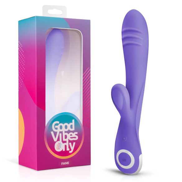 Good Vibes Only kanin-vibrator med klitorisstimulator (lilla)