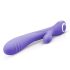 Good Vibes Only kanin-vibrator med klitorisstimulator (lilla)