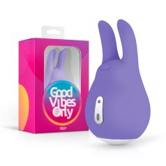 Good Vibes Tedy - oppladbar kaninvibrator (lilla)