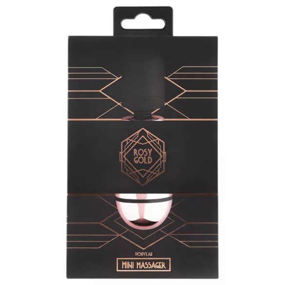 Rosy Gold Mini Wand - oppladbar massasjevibrator (rosegull)