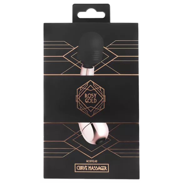 Rosy Gold Wand Mini Curve - massasjer vibrator (rosagull)