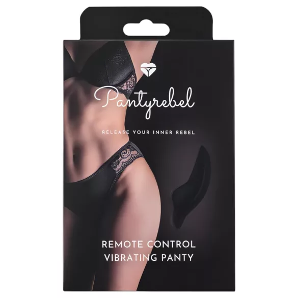 Pantyrebel - trådløs vibrerende truse med oppladbart batteri (svart, S-L)