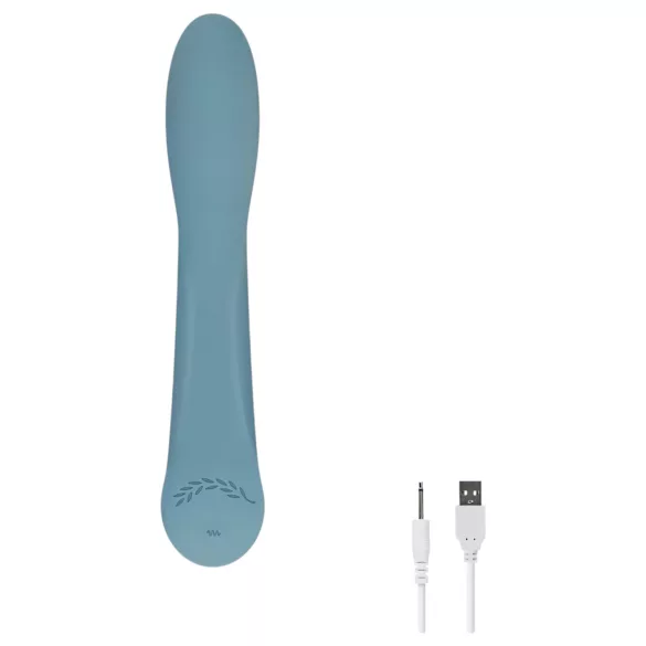 Bloom Rose - oppladbar G-punktvibrator i silikon (turkis)