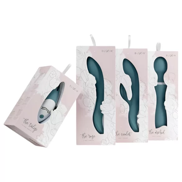Bloom Tulip - oppladbar klitorisvibrator i silikon (turkis)