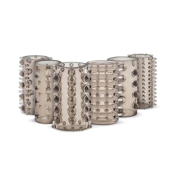 Easytoys Penis Sleeve - penisermuffesett - grå (6 stk)