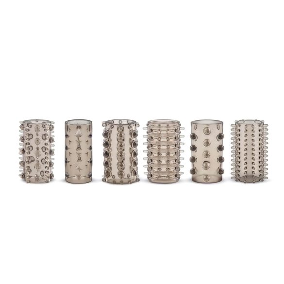 Easytoys Penis Sleeve - penisermuffesett - grå (6 stk)