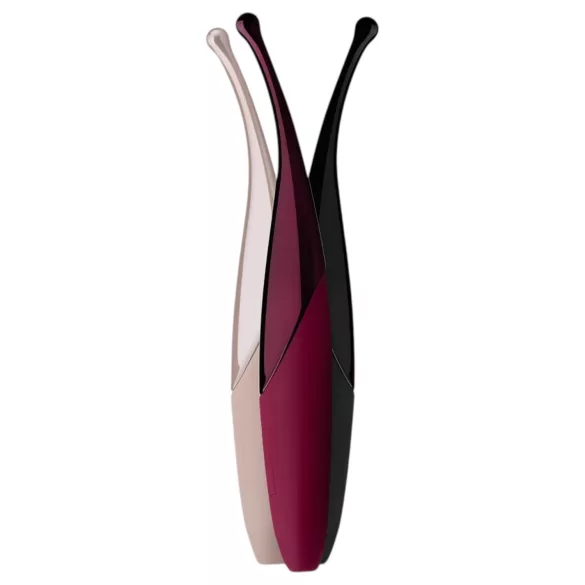 Senzi – oppladbar, vanntett klitorisdildo (svart)