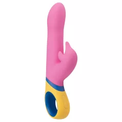   PMV20 Copy Dolphin - roterende vibrator med klitorisstimulator (rosa)