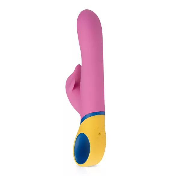 PMV20 Copy Dolphin - roterende vibrator med klitorisstimulator (rosa)