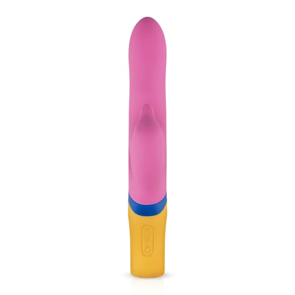 PMV20 Copy Dolphin - roterende vibrator med klitorisstimulator (rosa)