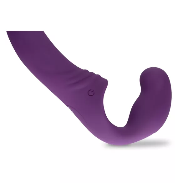 Easytoys - oppladbar, stroppeløs strap-on vibrator (lilla)