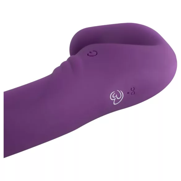 Easytoys - oppladbar, stroppeløs strap-on vibrator (lilla)