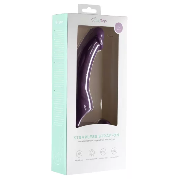 Easytoys - oppladbar, stroppeløs strap-on vibrator (lilla)
