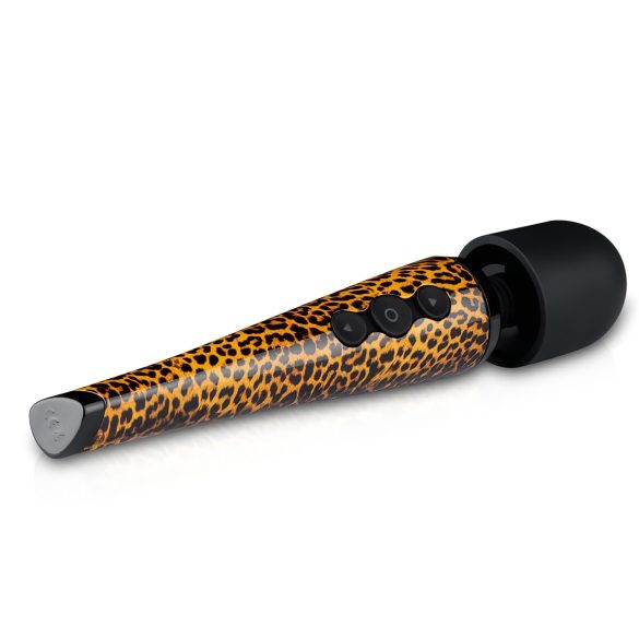 Panthra Shaka stav - oppladbar, massasjevibrator (leopard-svart)
