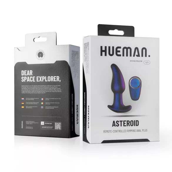 Hueman Asteroid - Roterende Analkuler Vibrator (Lilla)