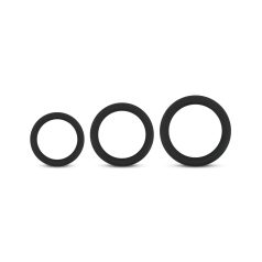 Easytoys Utforsk Ringer - Penisring Sett - 3 deler (svart)