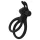 Easytoys Share Ring - vibrerende penis- og testikkelring (svart)