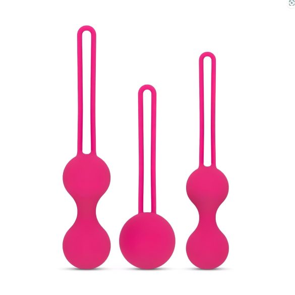 Easytoys LoveBalls - Kegel Sett - 3 Deler (Rosa)