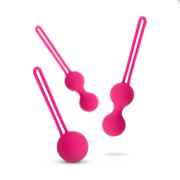 Easytoys LoveBalls - Kegel Sett - 3 Deler (Rosa)