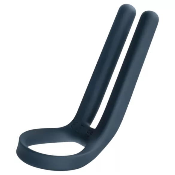 Boners - oppladbar penisring og testikkelvibrator (blå)