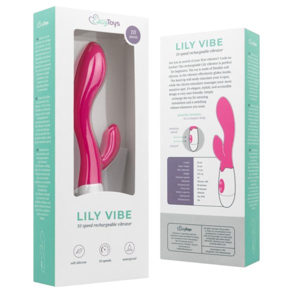 Easytoys Lily 2.0 - oppladbar klitorisvibrator (rosa)