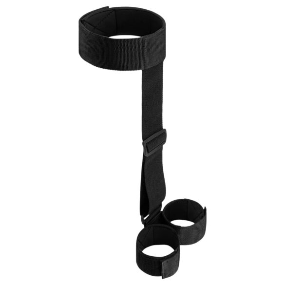 Soveromsdrømmer - mykt halsbånd og håndjern (svart)