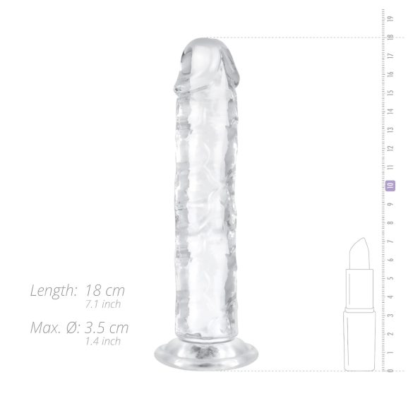 EasyToys - gelédildo - 16cm (gjennomsiktig)