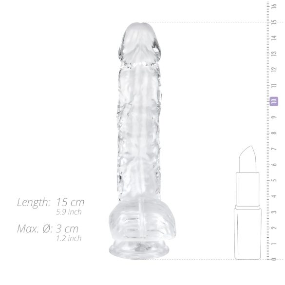 EasyToys - testikkel dildo - 13,5 cm (gjennomsiktig)