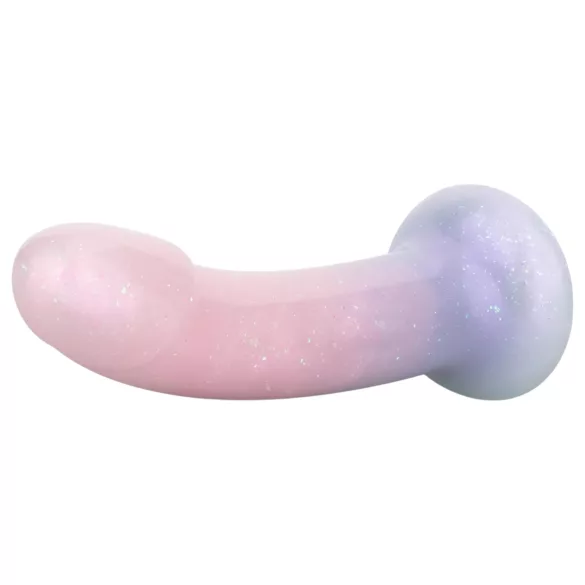 EasyToys Mermaid - glitrende dildo - 19 cm (rosa)