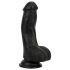 Easytoys - Naturtro Dildo med Testikler - 12 cm (Svart)
