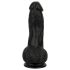 Easytoys - Naturtro Dildo med Testikler - 12 cm (Svart)