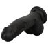 Easytoys - Naturtro Dildo med Testikler - 12 cm (Svart)