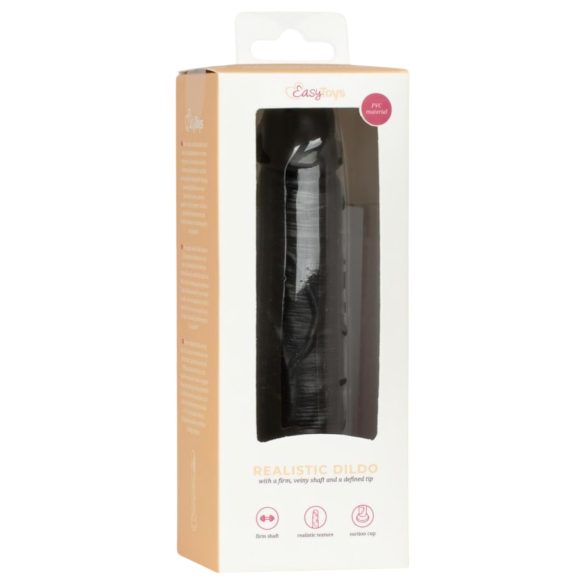 Easytoys - naturtro dildo - 12 cm (svart)