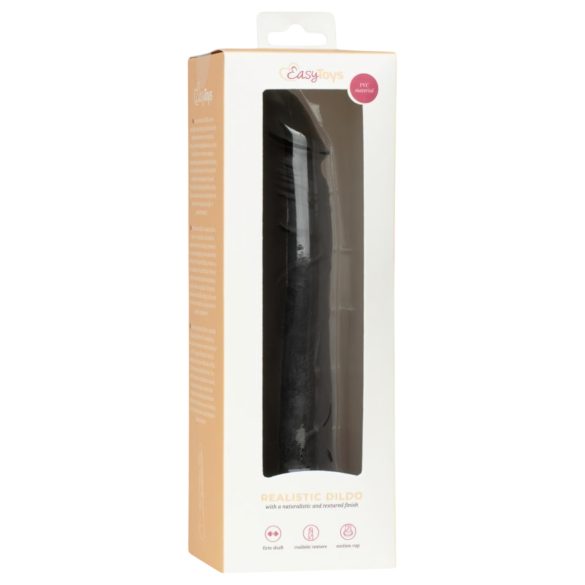 Easytoys - realistisk dildo - 17,5 cm (svart)