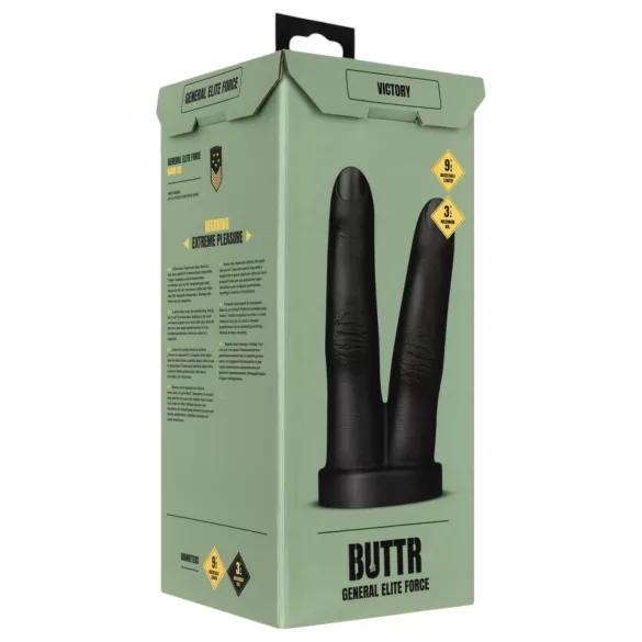 BUTTR Victory - Dobbel analfinger (svart)