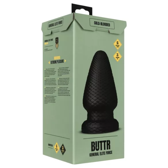 BUTTR Cold Blooded - stor anal plug (svart)