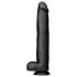 BUTTR Dingo - gigantisk realistisk dildo - 43 cm (svart)