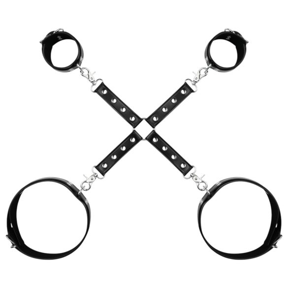 Soveromsfantasier - håndledd- og lårbånd (svart)