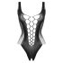Christine - dypt utringet netting body - (svart) - XS-XL