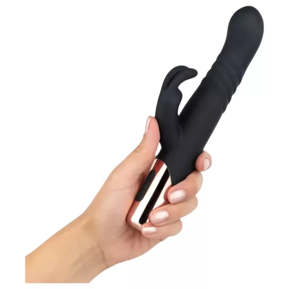 Rosy Gold - svart klitorisstimulerende lukkvibrator