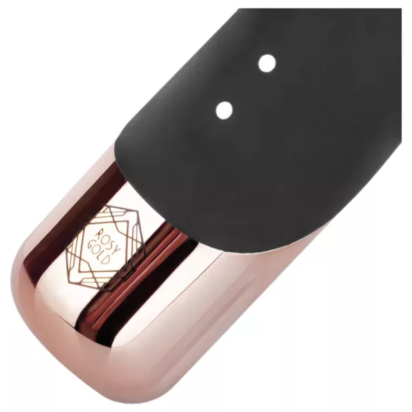 Rosy Gold - svart klitorisstimulerende lukkvibrator