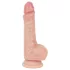 Real Fantasy Declan - realistisk dildo med forhud (hudfarget) - 18 cm
