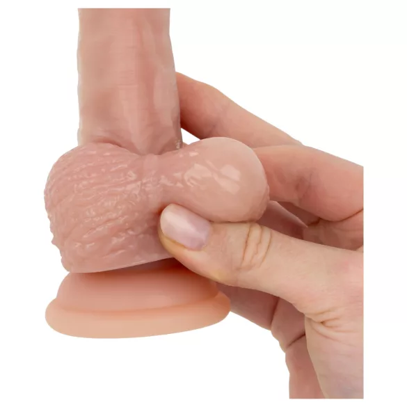 Real Fantasy Declan - realistisk dildo med forhud (hudfarget) - 18 cm