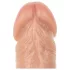 Real Fantasy Troy - naturtro dildo med bevegelig hud (hudfarget) - 25 cm