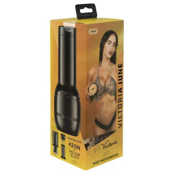 Kiiroo Victoria June - kunstig munn - PowerBlow-kompatibel (natur)