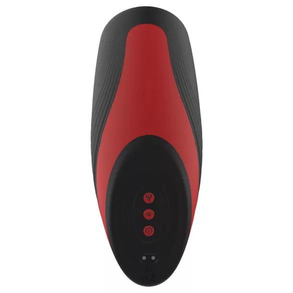 Dreamtoys Essentials - sugende, vibrerende masturbator (svart)
