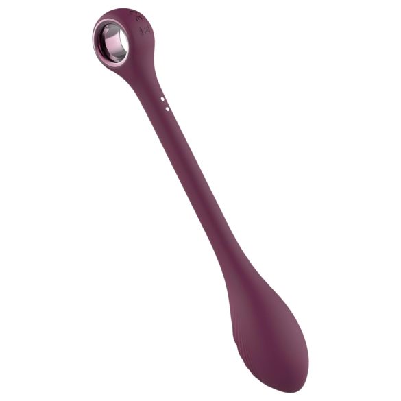 Glam - oppladbar, vanntett G-punkt vibrator som kan formes (lilla)
