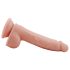 Mr. Dixx 7.6 - sugekoppdildo med testikler - hudfarget (19,5 cm)
